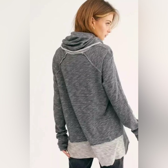 Free People Beach Cocoon Cowl Sweater Pullover - Picture 7 of 8